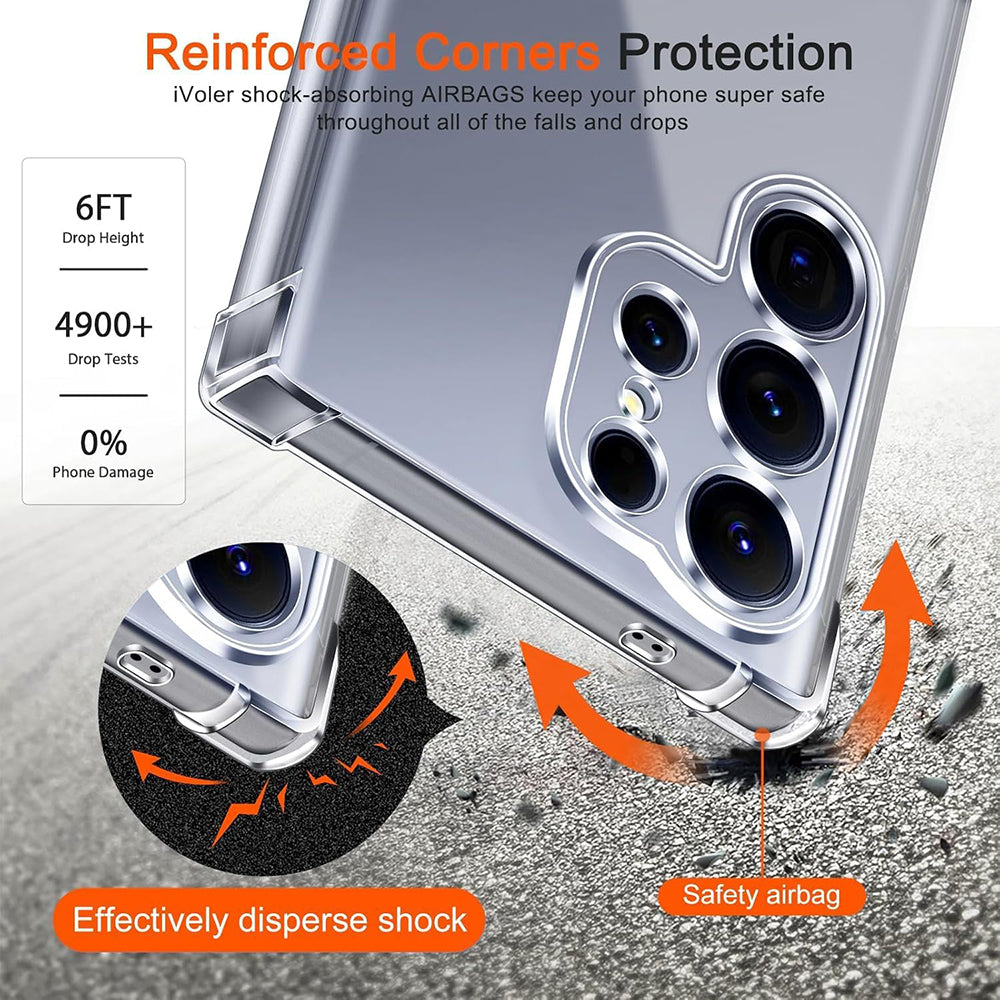 MagSafe-deksel for Samsung Galaxy S26 Plus S947, Techsuit, Støtsikker, Gjennomsiktig