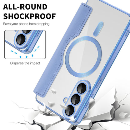 MagSafe-deksel for Samsung Galaxy S26 Plus, Techsuit, SmartMag Book, Blå