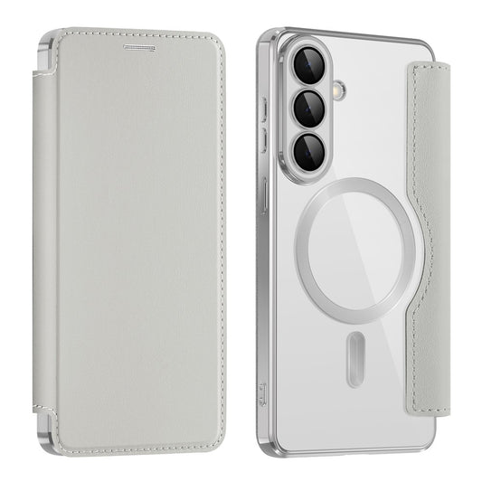 MagSafe-deksel for Samsung Galaxy S26 Plus, Techsuit, SmartMag Book, Grå