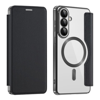 MagSafe-deksel for Samsung Galaxy S26 Plus, Techsuit, SmartMag Book, Svart