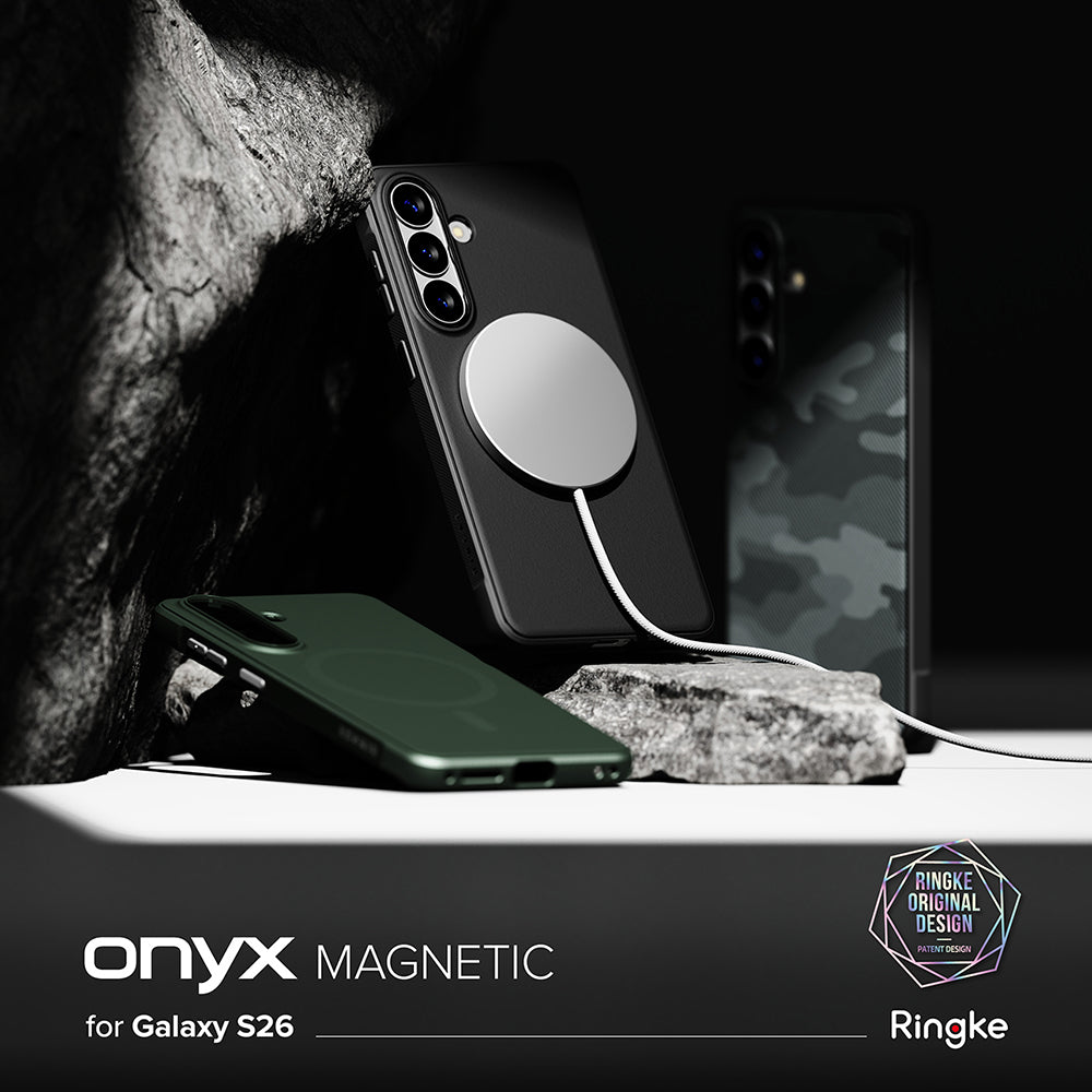 MagSafe-deksel for Samsung Galaxy S26 S942, Ringke, Onyx, Svart