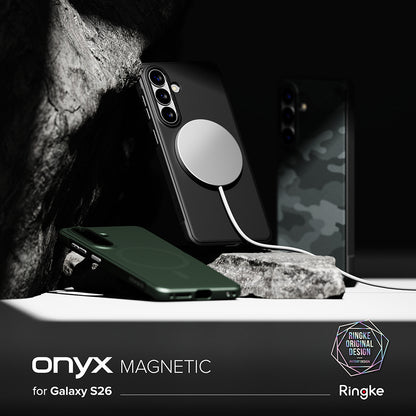 MagSafe-deksel for Samsung Galaxy S26 S942, Ringke, Onyx, Svart