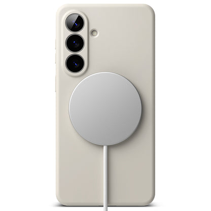 MagSafe-deksel for Samsung Galaxy S26, Ringke, Silikon, Krem