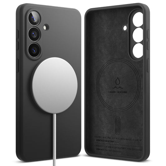 MagSafe-deksel for Samsung Galaxy S26, Ringke, Silikon, Svart