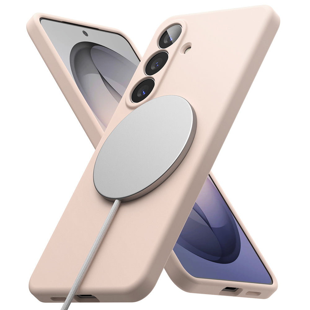 MagSafe-deksel for Samsung Galaxy S26, Ringke, Silikon, Rosa