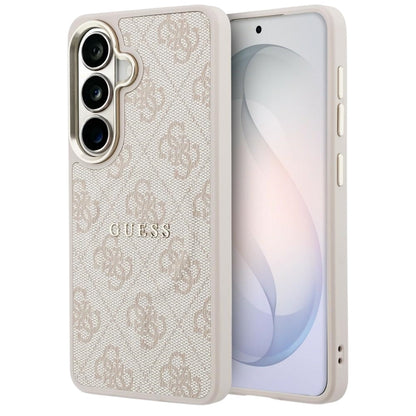 MagSafe-deksel for Samsung Galaxy S26 S942, Guess, 4G Embossed Ring, Rosa