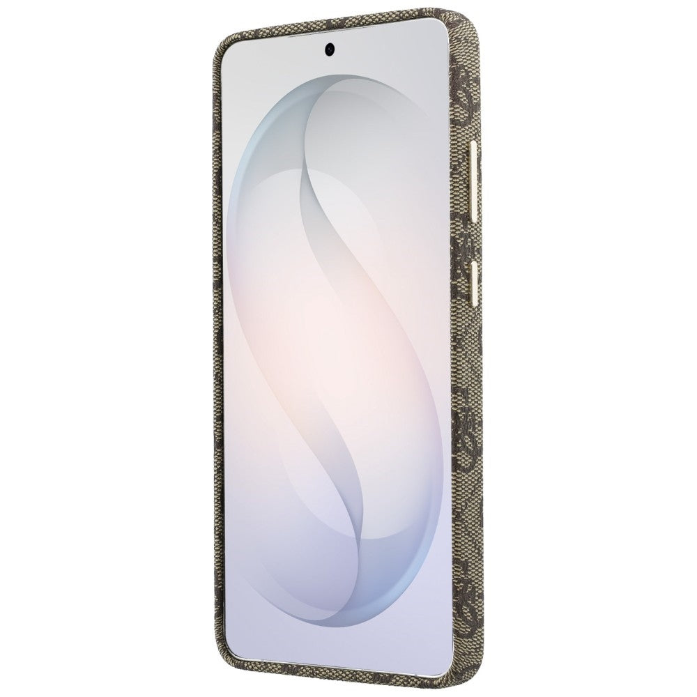 MagSafe-deksel for Samsung Galaxy S26 S942, Guess, 4G Script Logo, Brun