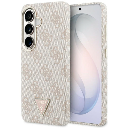 MagSafe-deksel for Samsung Galaxy S26 S942, Guess, 4G Triangle Logo, Rosa