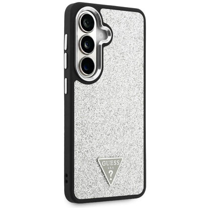 MagSafe-deksel for Samsung Galaxy S26 S942, Guess, Fast Glitter Triangle Logo, Sølv