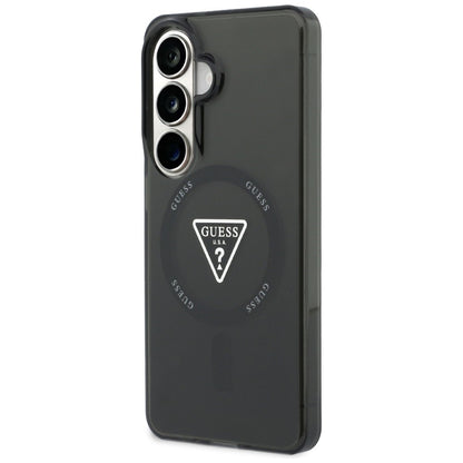 MagSafe-deksel for Samsung Galaxy S26 S942, Guess, IML Gradient Triangle Logo, Svart