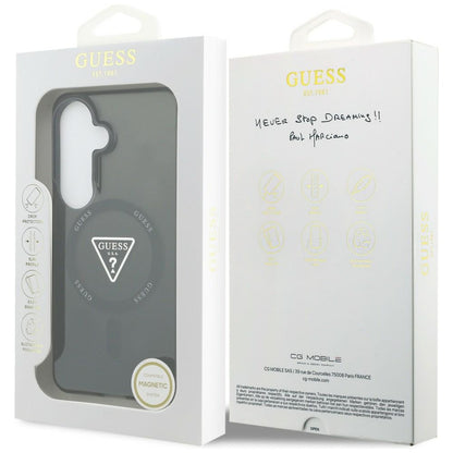 MagSafe-deksel for Samsung Galaxy S26 S942, Guess, IML Gradient Triangle Logo, Svart