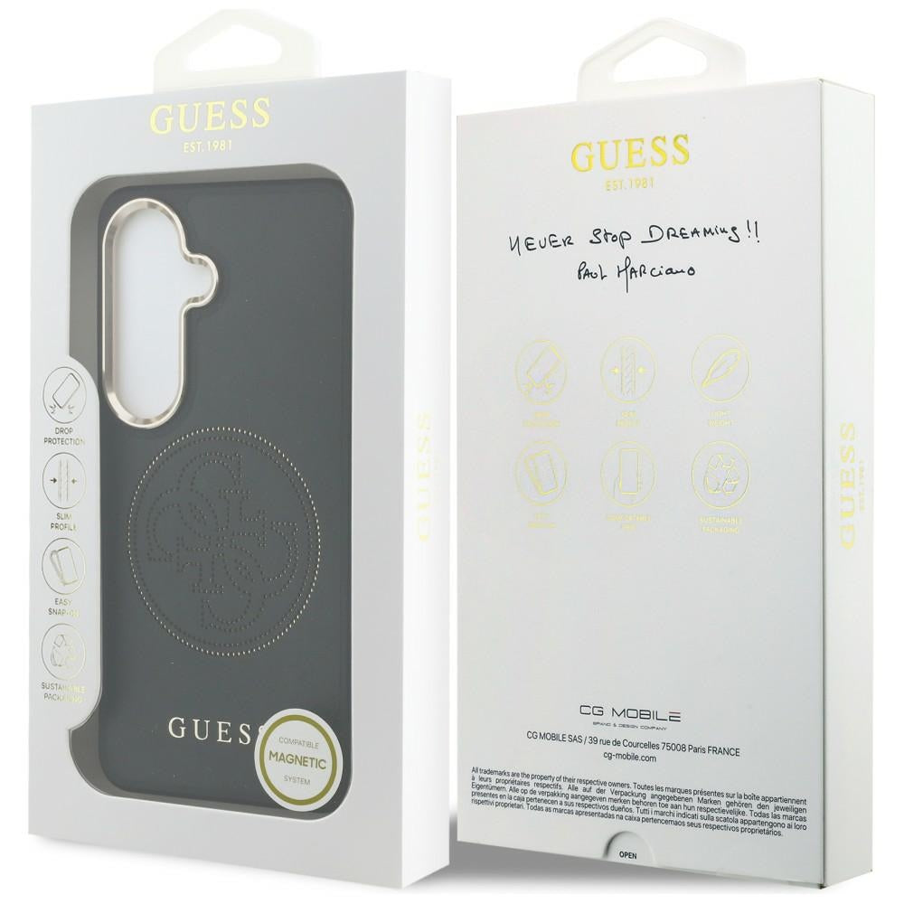 MagSafe-deksel for Samsung Galaxy S26 S942, Guess, Perforated Logo, Svart