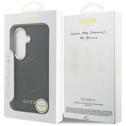 MagSafe-deksel for Samsung Galaxy S26 S942, Guess, Perforated Logo, Svart