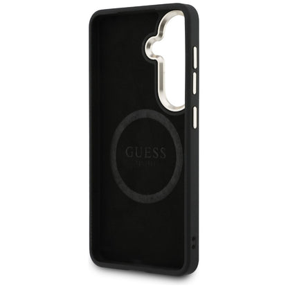 MagSafe-deksel for Samsung Galaxy S26 S942, Guess, Perforated Logo, Svart