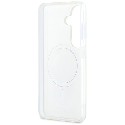 MagSafe-deksel for Samsung Galaxy S26 S942, Karl Lagerfeld, IML Karl & Choupette Peekaboo Logo, Hvit