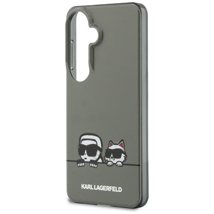 MagSafe-deksel for Samsung Galaxy S26 S942, Karl Lagerfeld, IML Karl & Choupette Peekaboo Logo, Svart