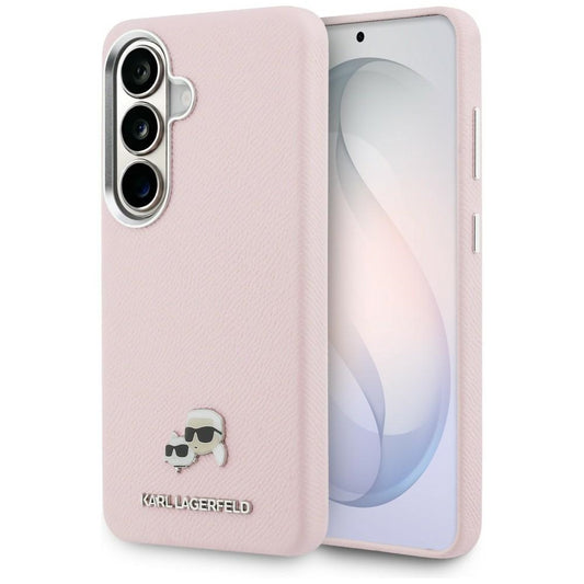 MagSafe-deksel for Samsung Galaxy S26 S942, Karl Lagerfeld, Karl & Choupette Head's Pin, Rosa