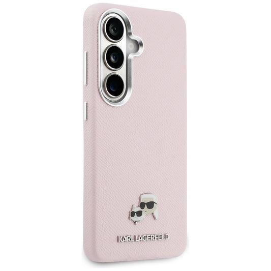 MagSafe-deksel for Samsung Galaxy S26 S942, Karl Lagerfeld, Karl & Choupette Head's Pin, Rosa