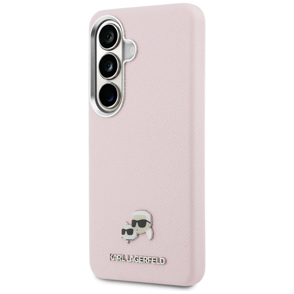 MagSafe-deksel for Samsung Galaxy S26 S942, Karl Lagerfeld, Karl & Choupette Head's Pin, Rosa