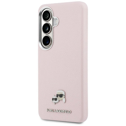 MagSafe-deksel for Samsung Galaxy S26 S942, Karl Lagerfeld, Karl & Choupette Head's Pin, Rosa