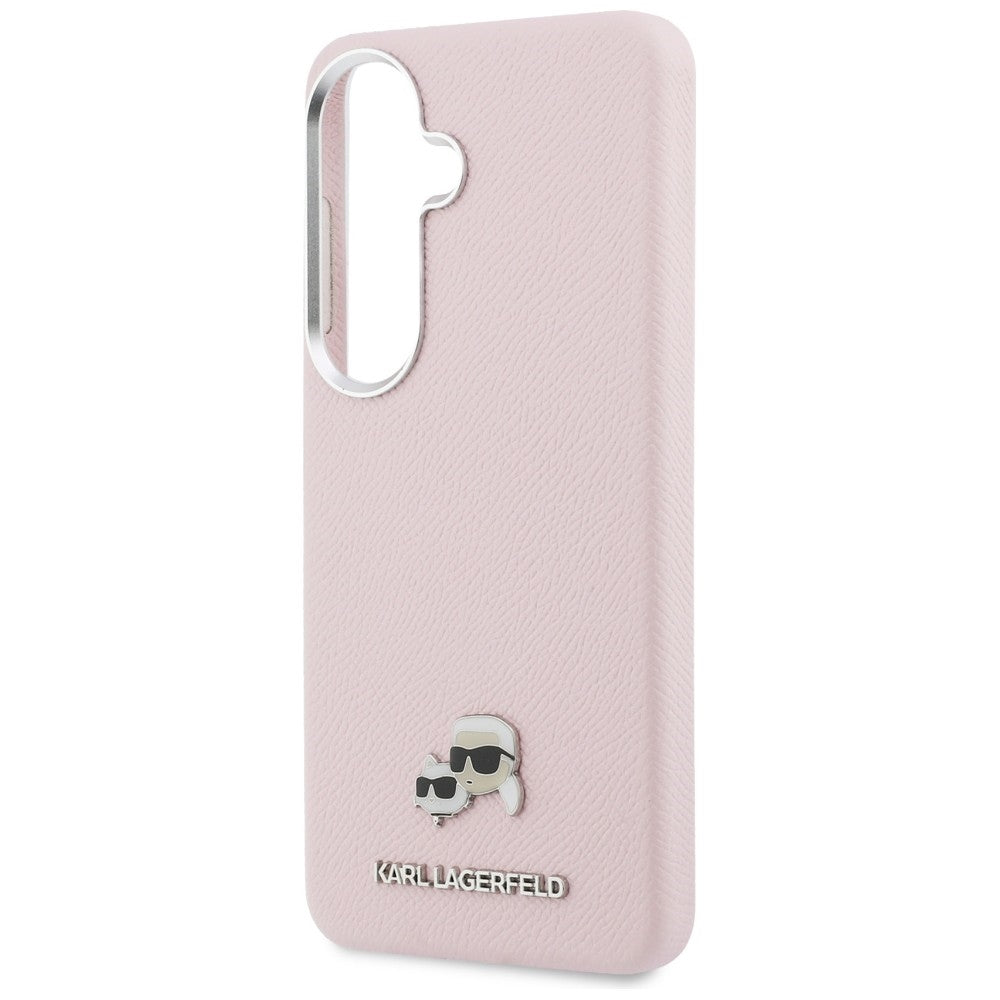 MagSafe-deksel for Samsung Galaxy S26 S942, Karl Lagerfeld, Karl & Choupette Head's Pin, Rosa