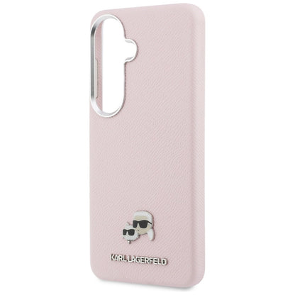 MagSafe-deksel for Samsung Galaxy S26 S942, Karl Lagerfeld, Karl & Choupette Head's Pin, Rosa