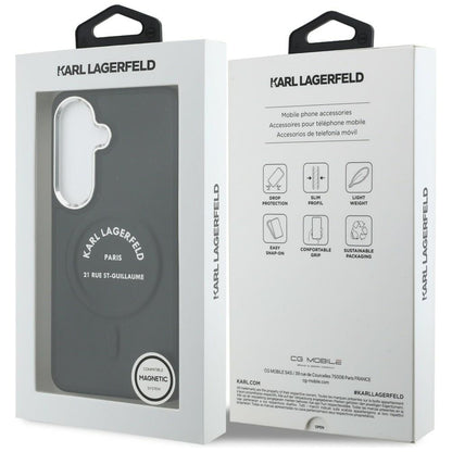 MagSafe-deksel for Samsung Galaxy S26 S942, Karl Lagerfeld, Karl RSG Logo, Svart