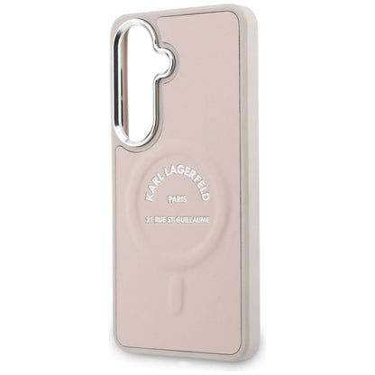 MagSafe-deksel for Samsung Galaxy S26 S942, Karl Lagerfeld, Karl RSG-logo, rosa