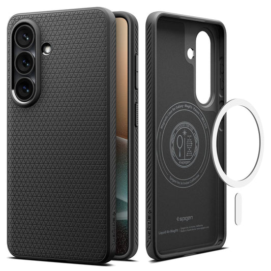 MagSafe-deksel for Samsung Galaxy S26 S942, Spigen, Liquid Air, Matt Svart ACS10730