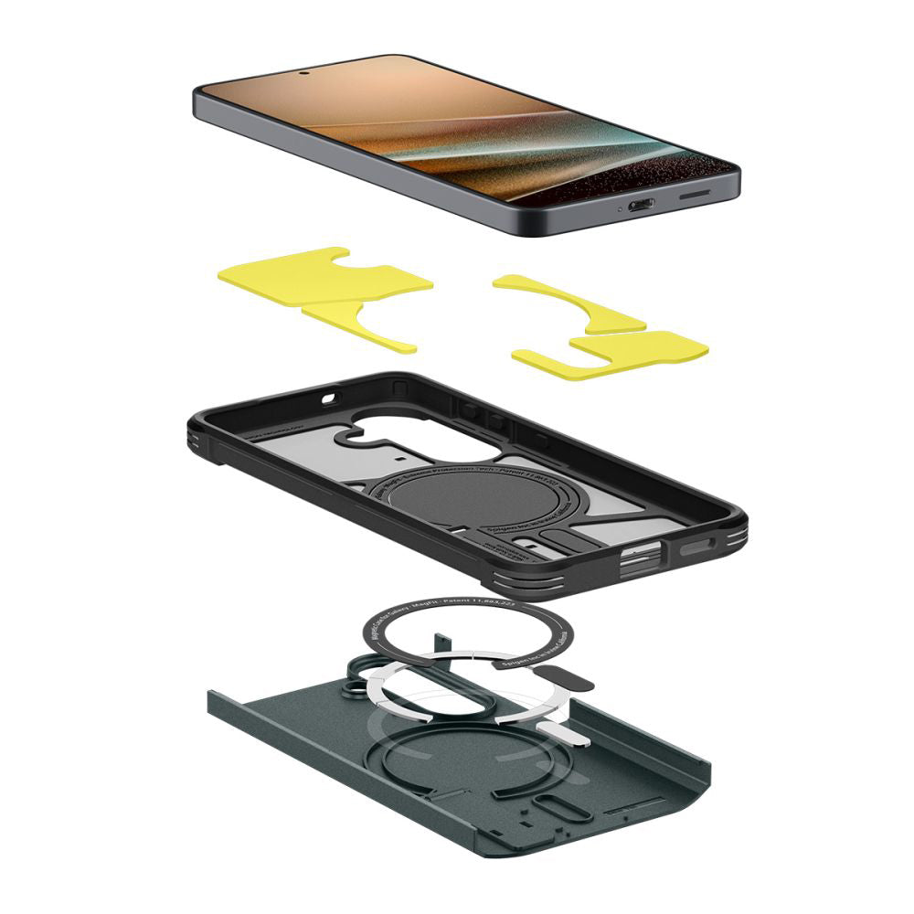 MagSafe-deksel for Samsung Galaxy S26 S942, Spigen, Tough Armor, Grønn ACS10740