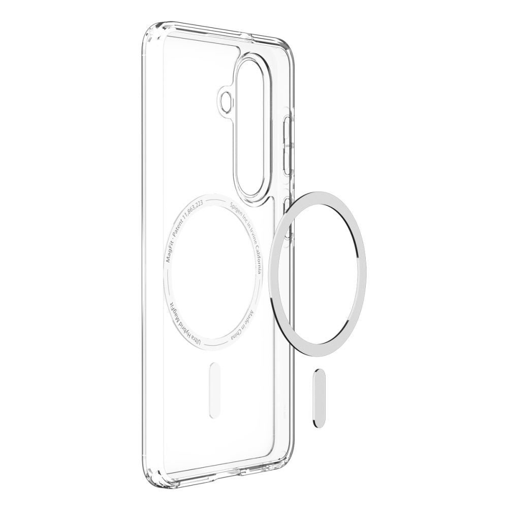 MagSafe-deksel for Samsung Galaxy S26 S942, Spigen, Ultra Hybrid, Transparent Hvit ACS10734