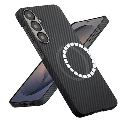 MagSafe-deksel for Samsung Galaxy S26 S942, Techsuit, Aramid Fiber, Svart