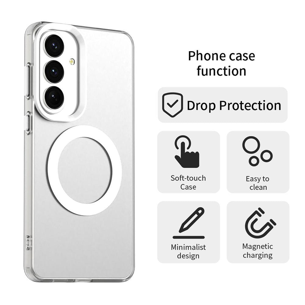 MagSafe-deksel for Samsung Galaxy S26 S942, Techsuit, CandyCase, Hvit
