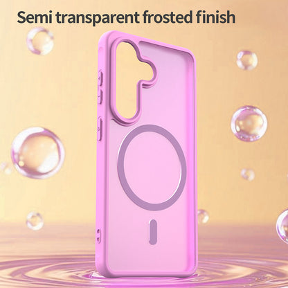 MagSafe-deksel for Samsung Galaxy S26 S942, Techsuit, HaloFrost II, Rosa