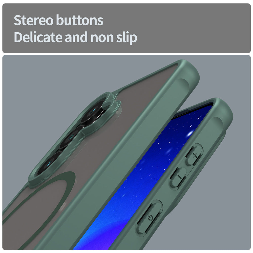 MagSafe-deksel for Samsung Galaxy S26, Techsuit, HaloFrost II, Grønn