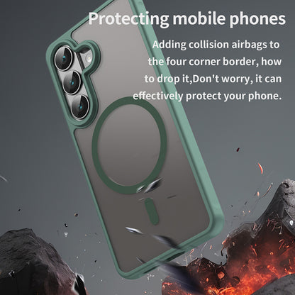 MagSafe-deksel for Samsung Galaxy S26, Techsuit, HaloFrost II, Grønn