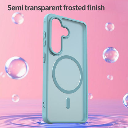 MagSafe-deksel for Samsung Galaxy S26 S942, Techsuit, HaloFrost II, Lys Grønn