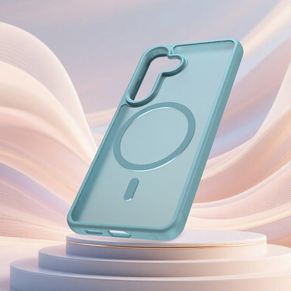 MagSafe-deksel for Samsung Galaxy S26 S942, Techsuit, HaloFrost II, Lys Grønn