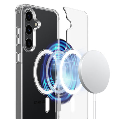 MagSafe-deksel for Samsung Galaxy S26 S942, Techsuit, Pro, Gjennomsiktig