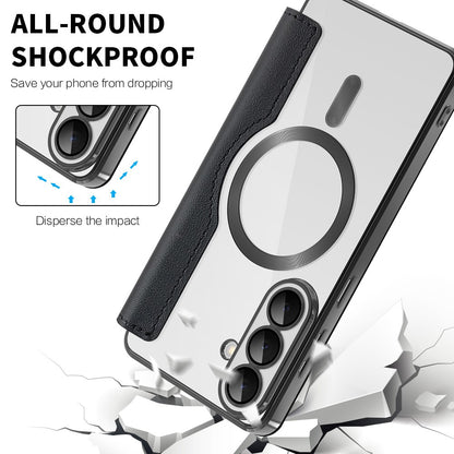 MagSafe-deksel for Samsung Galaxy S26 S942, Techsuit, SmartMag Book, Svart