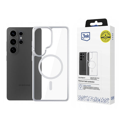 MagSafe-deksel for Samsung Galaxy S26 Ultra S948, 3MK, Armor MagCase, Transparent