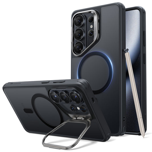 MagSafe-deksel for Samsung Galaxy S26 Ultra, ESR, Classic Hybrid Kickstand, Satinert Svart