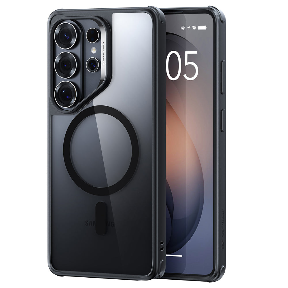 MagSafe-deksel for Samsung Galaxy S26 Ultra, ESR, Classic Hybrid, Svart Gjennomsiktig