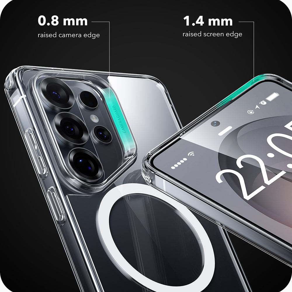 MagSafe-deksel for Samsung Galaxy S26 Ultra, ESR, Classic Hybrid, Gjennomsiktig