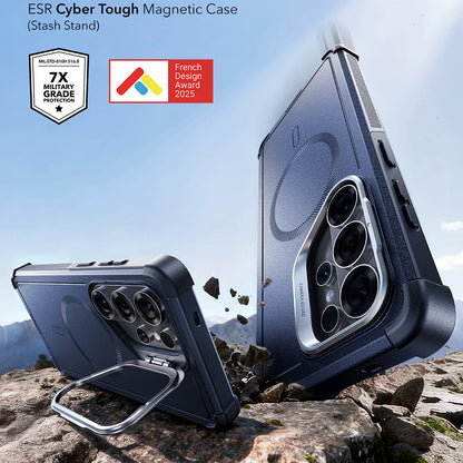 MagSafe-deksel for Samsung Galaxy S26 Ultra, ESR, Cyber Armor Kickstand, Blå