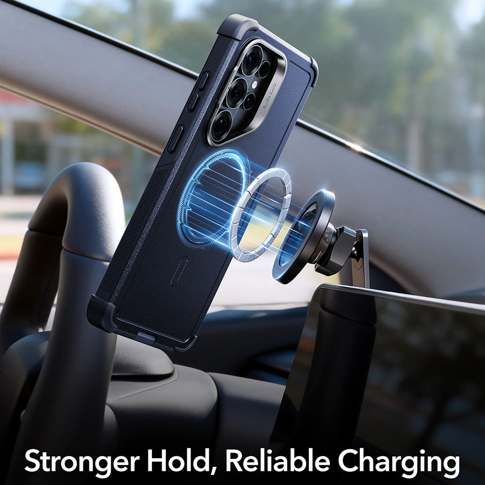 MagSafe-deksel for Samsung Galaxy S26 Ultra, ESR, Cyber Armor Kickstand, Svart