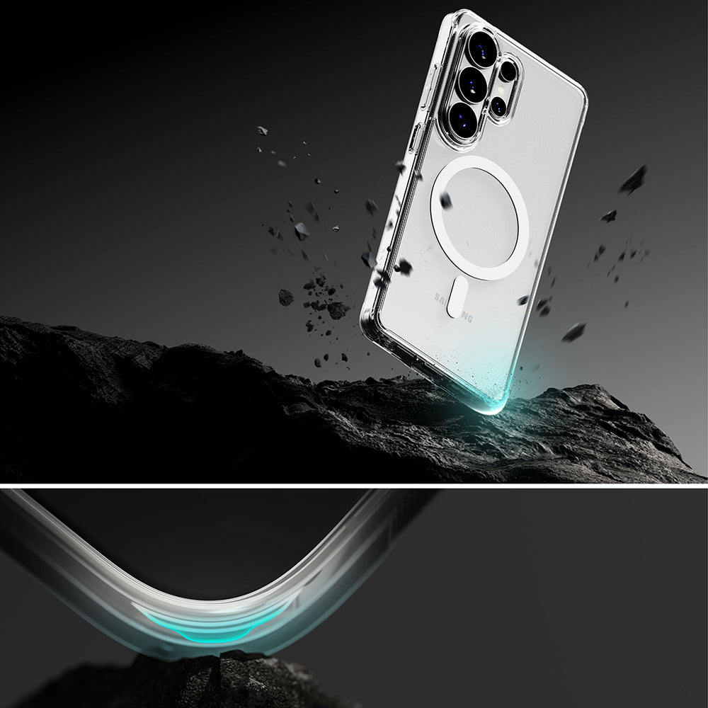 MagSafe-deksel for Samsung Galaxy S26 Ultra S948, Ringke, Fusion, Gjennomsiktig