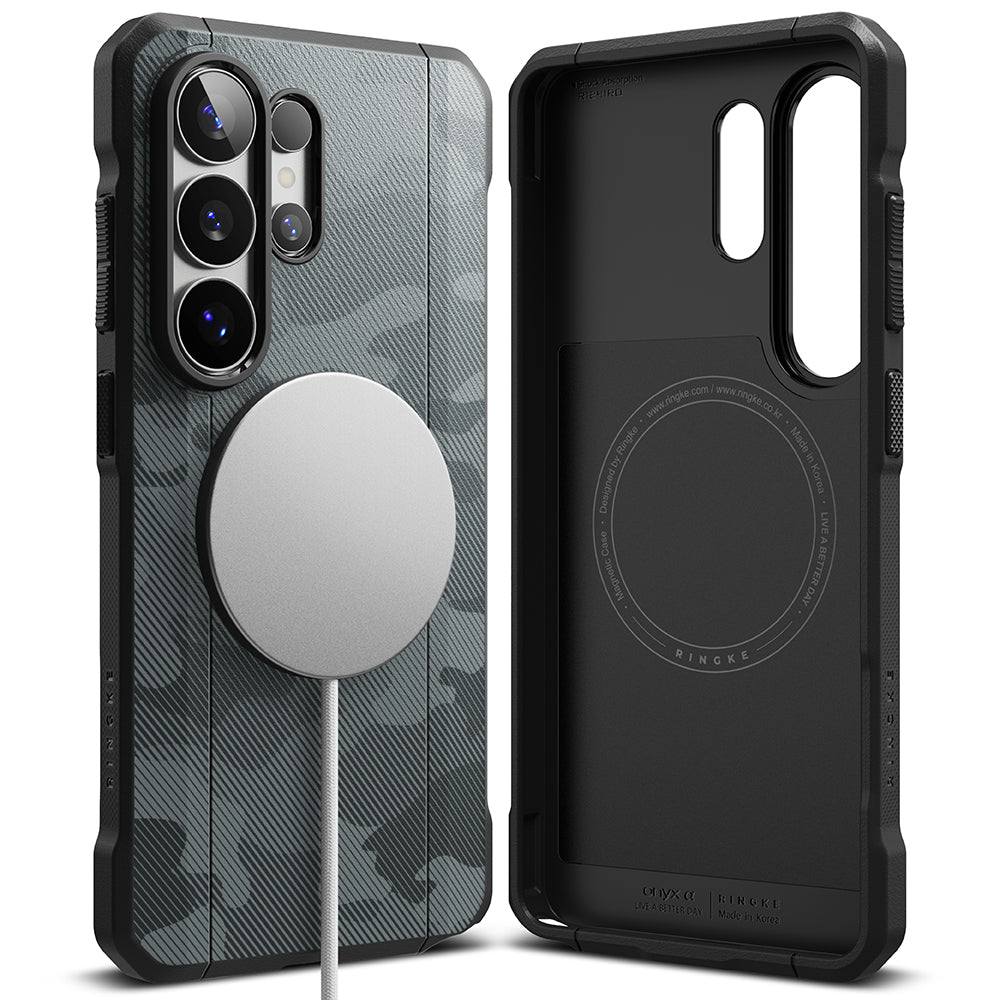 MagSafe-deksel for Samsung Galaxy S26 Ultra S948, Ringke, Onyx Alpha, Camouflage