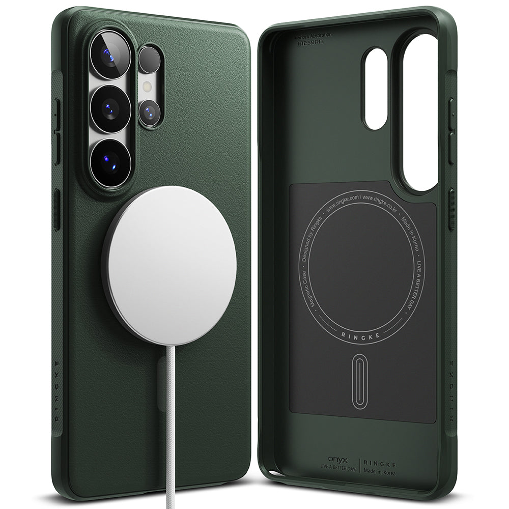 MagSafe-deksel for Samsung Galaxy S26 Ultra S948, Ringke, Onyx, Mørkegrønn