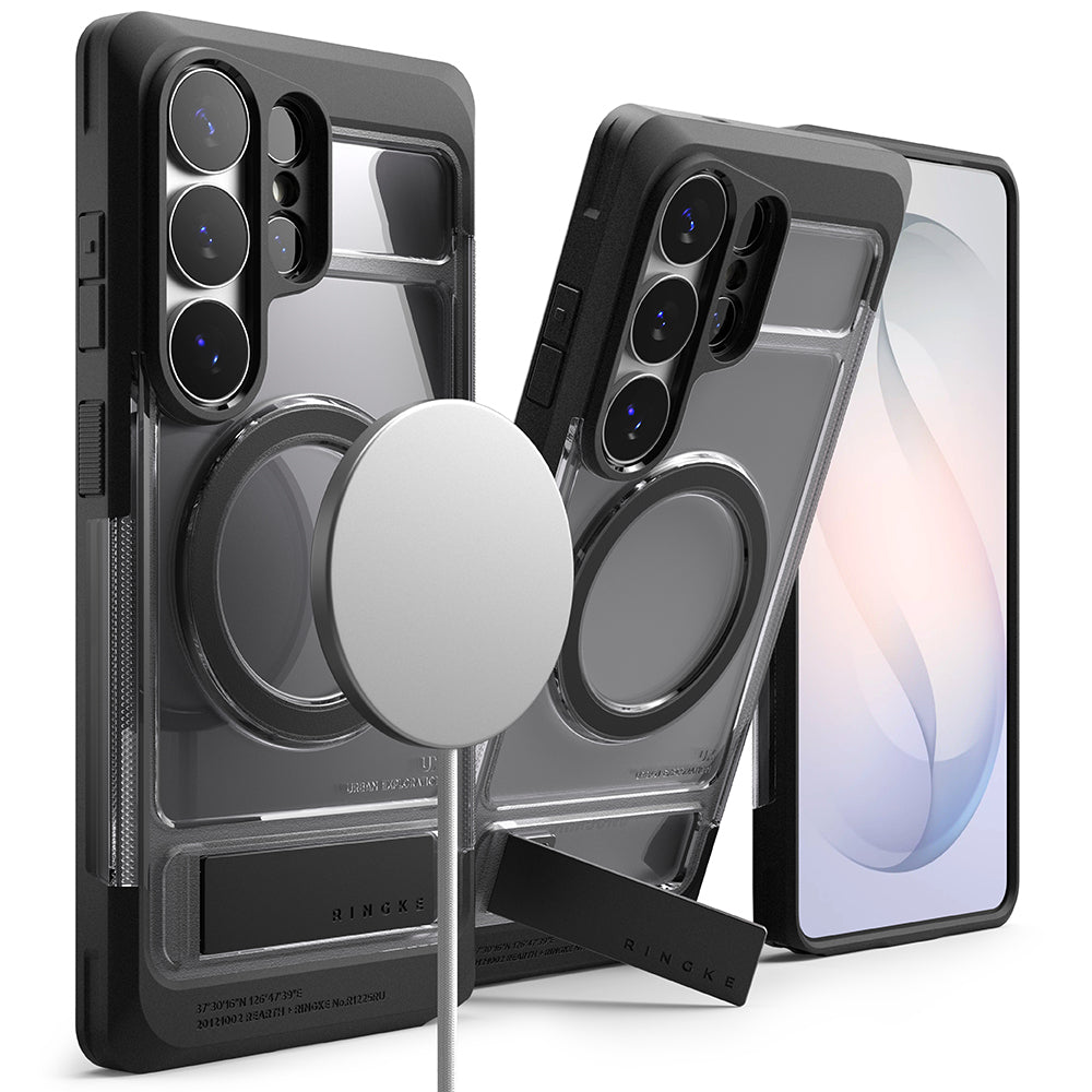 MagSafe-deksel for Samsung Galaxy S26 Ultra S948, Ringke, UX, Røykfarget